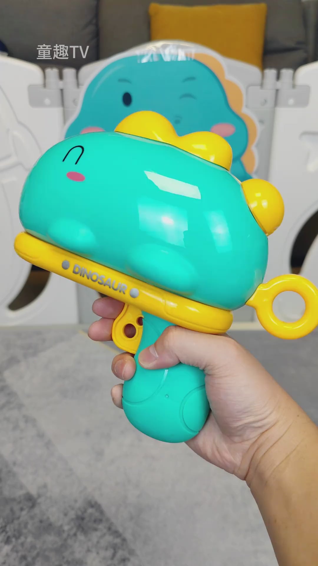 ‌Cute and fun Dinosaur Sticky Ball Launcher, battery-free, exercising children's hand-eye coordination and enhancing parent-child bonding